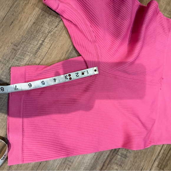 Streetwear Society High Waist Ribbed Pink Shorts - Picture 6 of 6